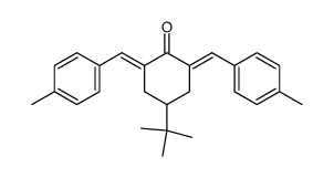 (2E,6E)-4-tert-butyl-2,6-bis(4-methylbenzylidene)cyclohexanone结构式