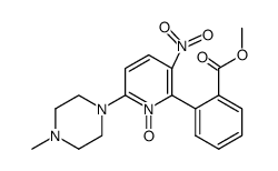2-(2-(methoxycarbonyl)phenyl)-6-(4-methylpiperazin-1-yl)-3-nitropyridine 1-oxide结构式