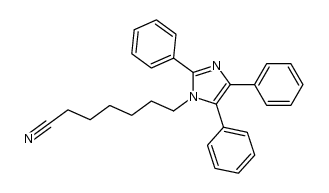 1-(6-cyanohexyl)-2,4,5-triphenylimidazole Structure