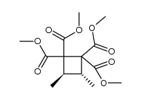 tetramethyl trans-3,4-dimethylcyclobutane-1,1,2,2-tetracarboxylate结构式