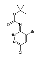 2-Methyl-2-propanyl (4-bromo-6-chloro-3-pyridazinyl)carbamate结构式