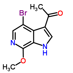 1-(4-Bromo-7-methoxy-1H-pyrrolo[2,3-c]pyridin-3-yl)ethanone Structure