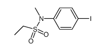 N-(4-iodophenyl)-N-methylethanesulphonamide Structure