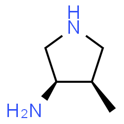 3-Pyrrolidinamine,4-methyl-,(3R-cis)-(9CI)结构式