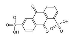 9,10-dihydro-9,10-dioxoanthracene-1,6-disulphonic acid Structure