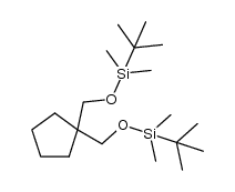 (cyclopentane-1,1-diylbis(methylene))bis(oxy)bis(tert-butyldimethylsilane) Structure