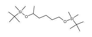 rac-1,5-bis[(tert-butyldimethylsilyl)oxy]hexane结构式
