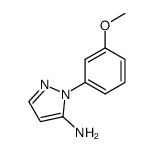 1-(3-Methoxyphenyl)-1H-pyrazol-5-amine结构式