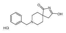 8-Benzyl-2,8-diazaspiro[4.5]decane-1,3-dione hydrochloride (1:1) Structure