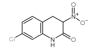 7-氯-3-硝基-3,4-二氢-1H-喹啉-2-酮结构式