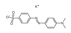 potassium 4'-dimethylamino-azobenzene-4-sulfonate结构式