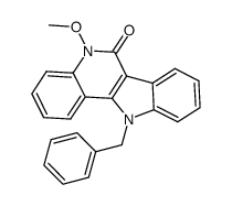 11-benzyl-5-methoxy-5H-indolo[3,2-c]quinolin-6(11H)-one Structure