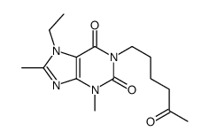 7-ethyl-3,8-dimethyl-1-(5-oxohexyl)purine-2,6-dione Structure