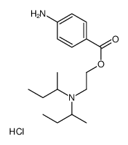 2-(4-aminobenzoyl)oxyethyl-di(butan-2-yl)azanium,chloride结构式