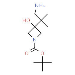 Tert-butyl 3-(1-amino-2-methylpropan-2-yl)-3-hydroxyazetidine-1-carboxylate Structure