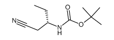 Carbamic acid, [1-(cyanomethyl)propyl]-, 1,1-dimethylethyl ester, (S)- (9CI)结构式