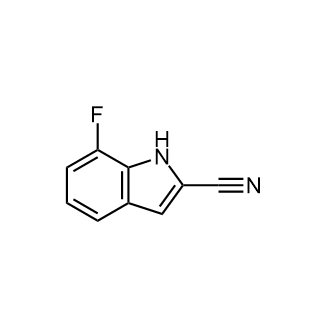 7-Fluoro-1H-indole-2-carbonitrile Structure