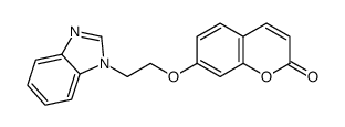 7-[2-(benzimidazol-1-yl)ethoxy]chromen-2-one结构式