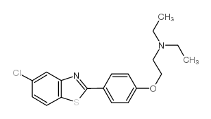 2-[4-(5-chloro-1,3-benzothiazol-2-yl)phenoxy]-N,N-diethylethanamine Structure