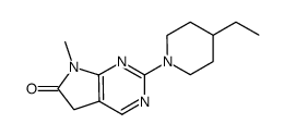 2-(4-ethylpiperidino)-7-methyl-6-oxo-5,6-dihydro(7H)pyrrolo[2,3-d]pyrimidine Structure