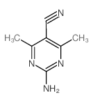 2-氨基-4,6-二甲基嘧啶-5-腈结构式