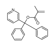 [diphenyl(pyridin-3-yl)methyl] 2-methylprop-2-enoate结构式