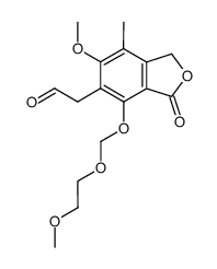 [6-methoxy-4-(2-methoxyethoxymethoxy)-7-methyl-3-oxo-1,3-dihydroisobenzofuran-5-yl]-acetaldehyde结构式