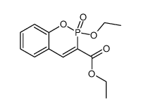 2-Ethoxy-2-oxo-2H-2λ5-benzo[e][1,2]oxaphosphinine-3-carboxylic acid ethyl ester结构式