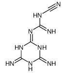 1-cyano-2-(4,6-diamino-1,3,5-triazin-2-yl)guanidine Structure