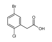 2-(5-bromo-2-chlorophenyl)acetic acid Structure