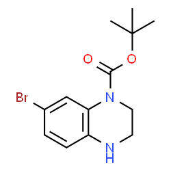 tert-Butyl7-bromo-3,4-dihydroquinoxaline-1(2H)-carboxylate Structure