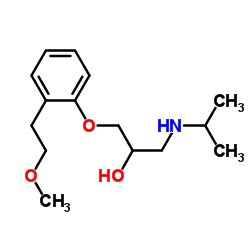 2-Propanol, 1-[2-(2-methoxyethyl)phenoxy]-3-[(1-methylethyl)amino]- structure