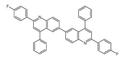 2-(4-fluorophenyl)-6-[2-(4-fluorophenyl)-4-phenylquinolin-6-yl]-4-phenylquinoline Structure