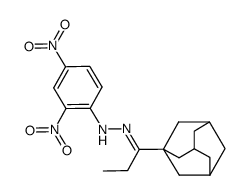 1-[1-(2.4-Dinitro-phenylhydrazono)-propyl]-adamantan Structure