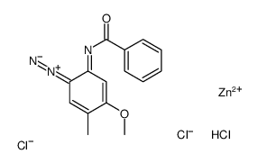 zinc,2-benzamido-4-methoxy-5-methylbenzenediazonium,trichloride结构式