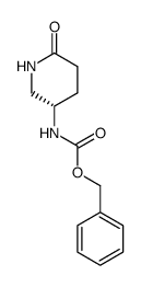 (5S)-5-benzyloxycarbonylamino-2-piperidone结构式