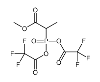 methyl 2-bis[(2,2,2-trifluoroacetyl)oxy]phosphorylpropanoate结构式