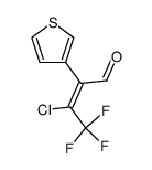 (E)-3-Chloro-4,4,4-trifluoro-2-thiophen-3-yl-but-2-enal结构式