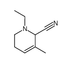 2-Pyridinecarbonitrile,1-ethyl-1,2,5,6-tetrahydro-3-methyl-(9CI) structure