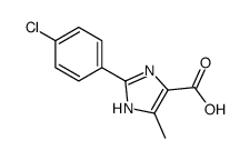 2-(4-CHLOROPHENYL)-5-METHYL-3H-IMIDAZOLE-4-CARBOXYLIC ACID结构式