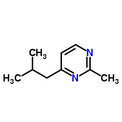 Pyrimidine, 2-methyl-4-(2-methylpropyl)- (9CI) structure