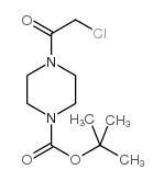4-氯乙酰基哌嗪-1-羧酸叔丁酯结构式