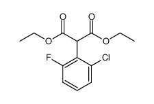 diethyl 2-(2-chloro-6-fluorophenyl)propanedioate结构式