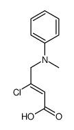 3-chloro-4-(N-methylanilino)but-2-enoic acid结构式