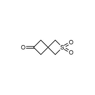 2-硫杂螺[3.3]庚-6-酮2,2-二氧化物结构式