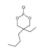 5-Butyl-2-chloro-5-ethyl-1,3,2-dioxaphosphinane结构式