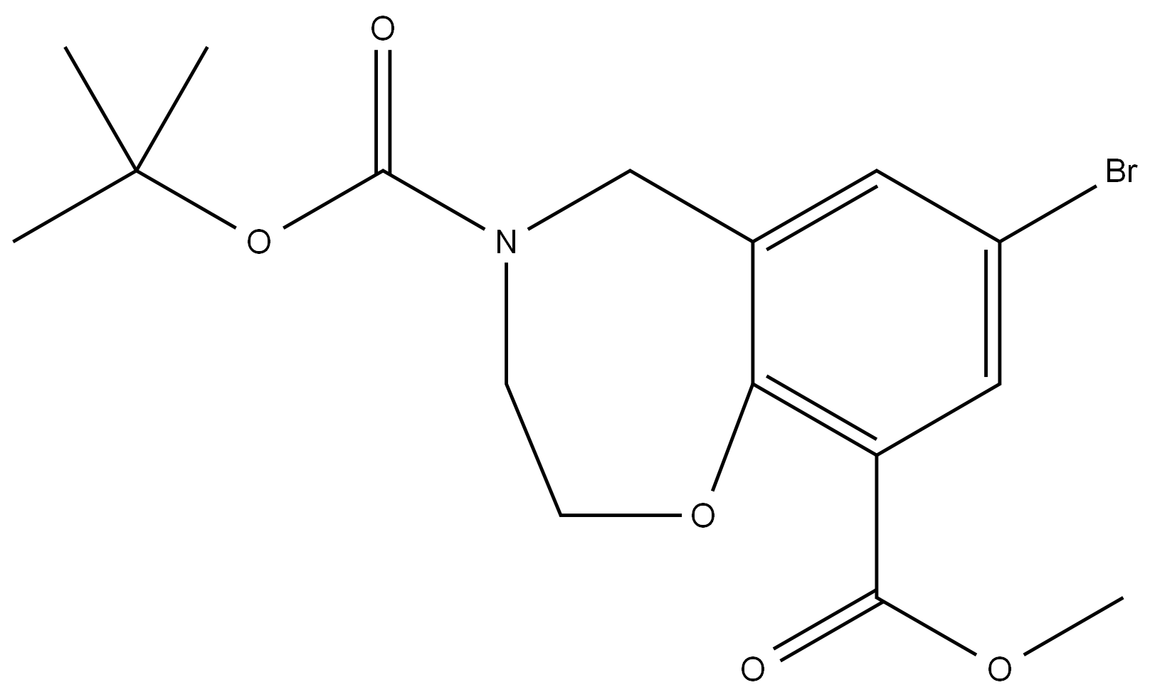 4-tert-butyl 9-methyl 7-bromo-2,3-dihydrobenzo[f][1,4]oxazepine-4,9(5H)-dicarboxylate(WX142320) picture