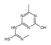 1-methyl-3-(6-methyl-4-oxo-1H-1,3,5-triazin-2-yl)thiourea Structure