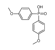 Bis(4-methoxyphenyl)phosphinic acid structure