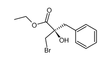 ethyl (R)-2-benzyl-3-bromo-2-hydroxypropanoate Structure